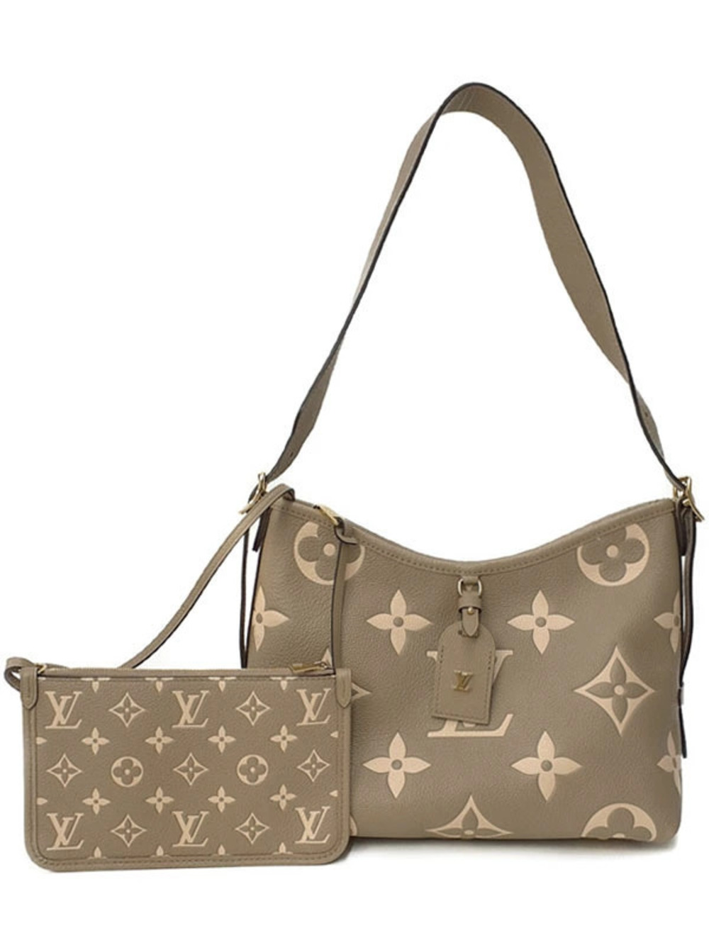 Louis Vuitton Bicolor Monogram Empreinte Carryall Zip NM Shoulder Bag